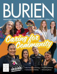 Cover of Burien Magazine 2025 Fall issue.